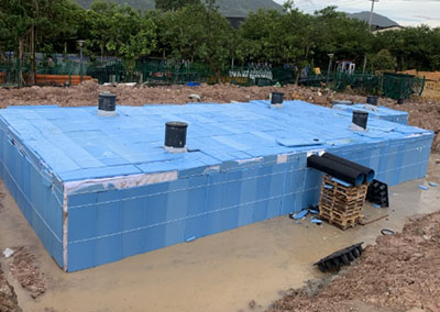 一體化模塊式雨水收集施工現(xiàn)場(chǎng)